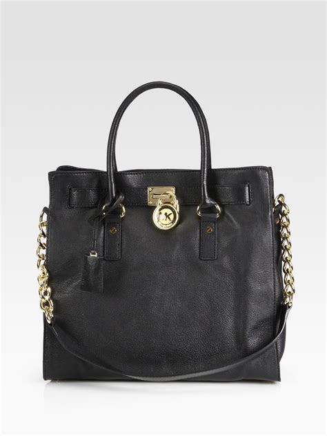 michael kors hamilton large north south tote|Michael Kors large satchel handbag.